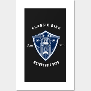 Classic Bike Motorcycle Club Posters and Art